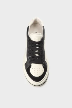 CPH181 Leather Mix Black/cream Beige