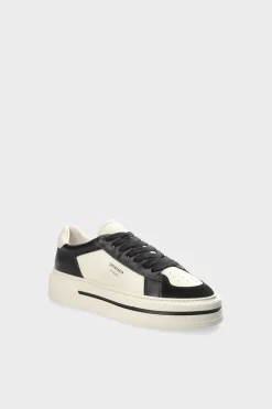CPH181 Leather Mix Black/cream Beige