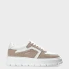 CPH332 Leather Mix Greige/white
