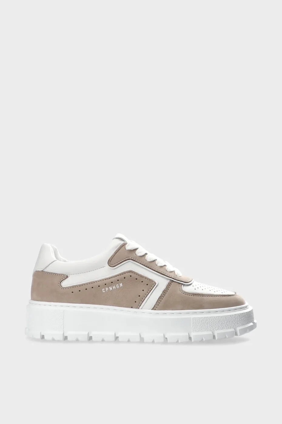 CPH332 Leather Mix Greige/white
