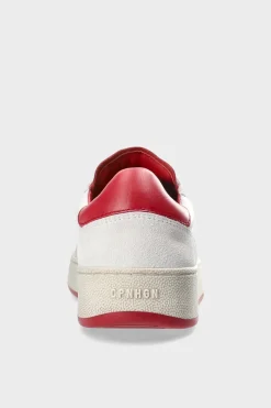 CPH27 Leather Mix White/red