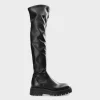 CPH1005 Leather/vegan Stretch Black