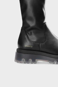 CPH1006 Leather/vegan Stretch Black/clear