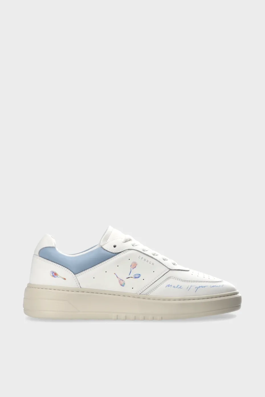 CPH MELBOURNE M Leather White/light Blue