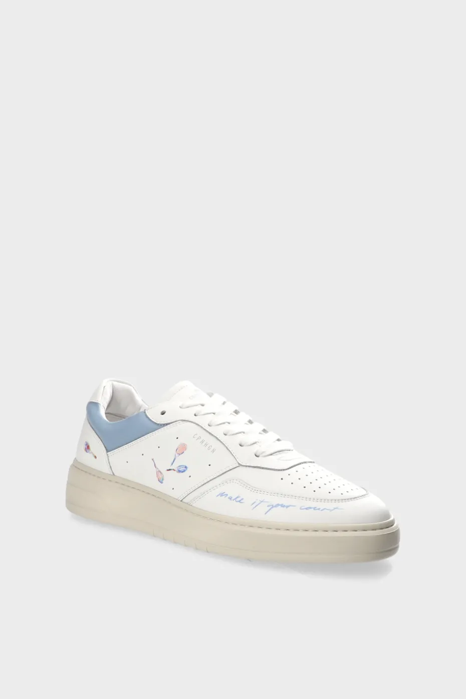 CPH MELBOURNE M Leather White/light Blue