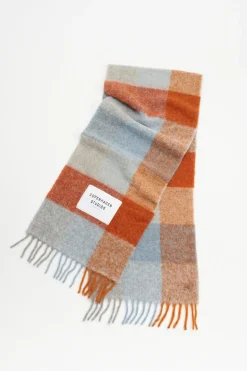 CPH SHAWL 2 Wool Mix Blue/orange