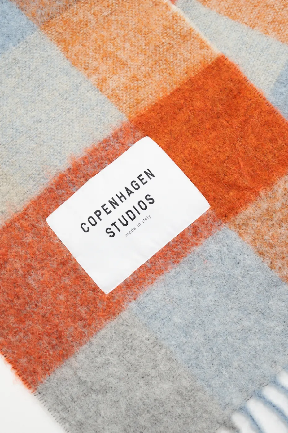 CPH SHAWL 2 Wool Mix Blue/orange