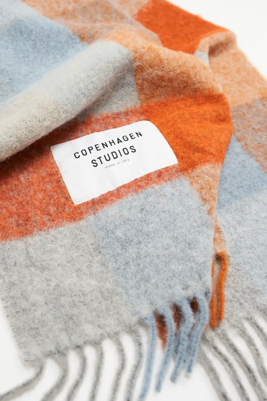 CPH SHAWL 2 Wool Mix Blue/orange