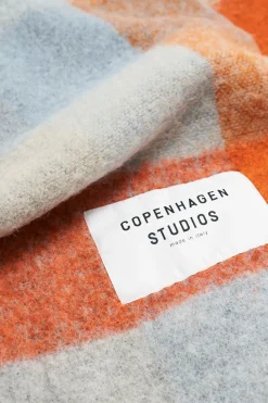 CPH SHAWL 2 Wool Mix Blue/orange