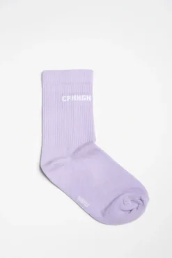 CPH SOCKS 1 Cotton Blend Lavender/white
