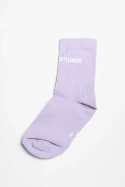 CPH SOCKS 1 Cotton Blend Lavender/white