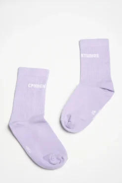 CPH SOCKS 1 Cotton Blend Lavender/white