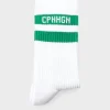 CPH SOCKS 3 Cotton Blend White/green