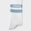 CPH SOCKS 3 Cotton Blend White/light Blue