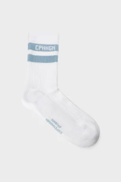 CPH SOCKS 3 Cotton Blend White/light Blue