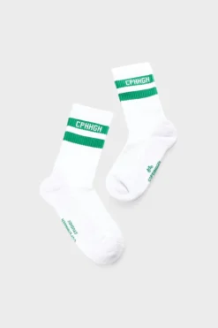 CPH SOCKS 3 Cotton Blend White/green