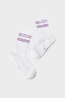 CPH SOCKS 3 Cotton Blend White/lavender